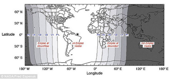 ECLIPSE OF LUNA- MAP